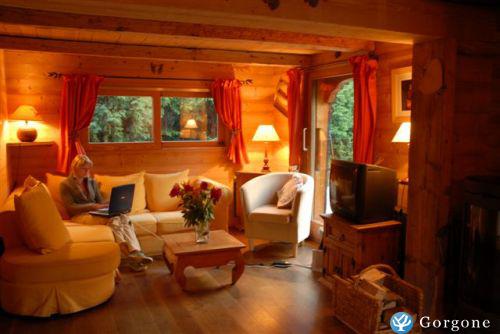 Photo n°2 de :chalet typique en vieux bois, entirement rnov